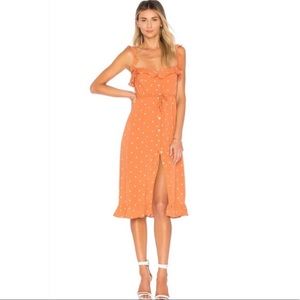 For Love and Lemons Orange dress. Sz M